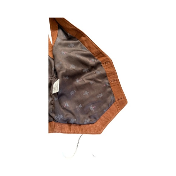 Eclectic Granpa Suede Vest with Button Closure - Picture 13 of 14